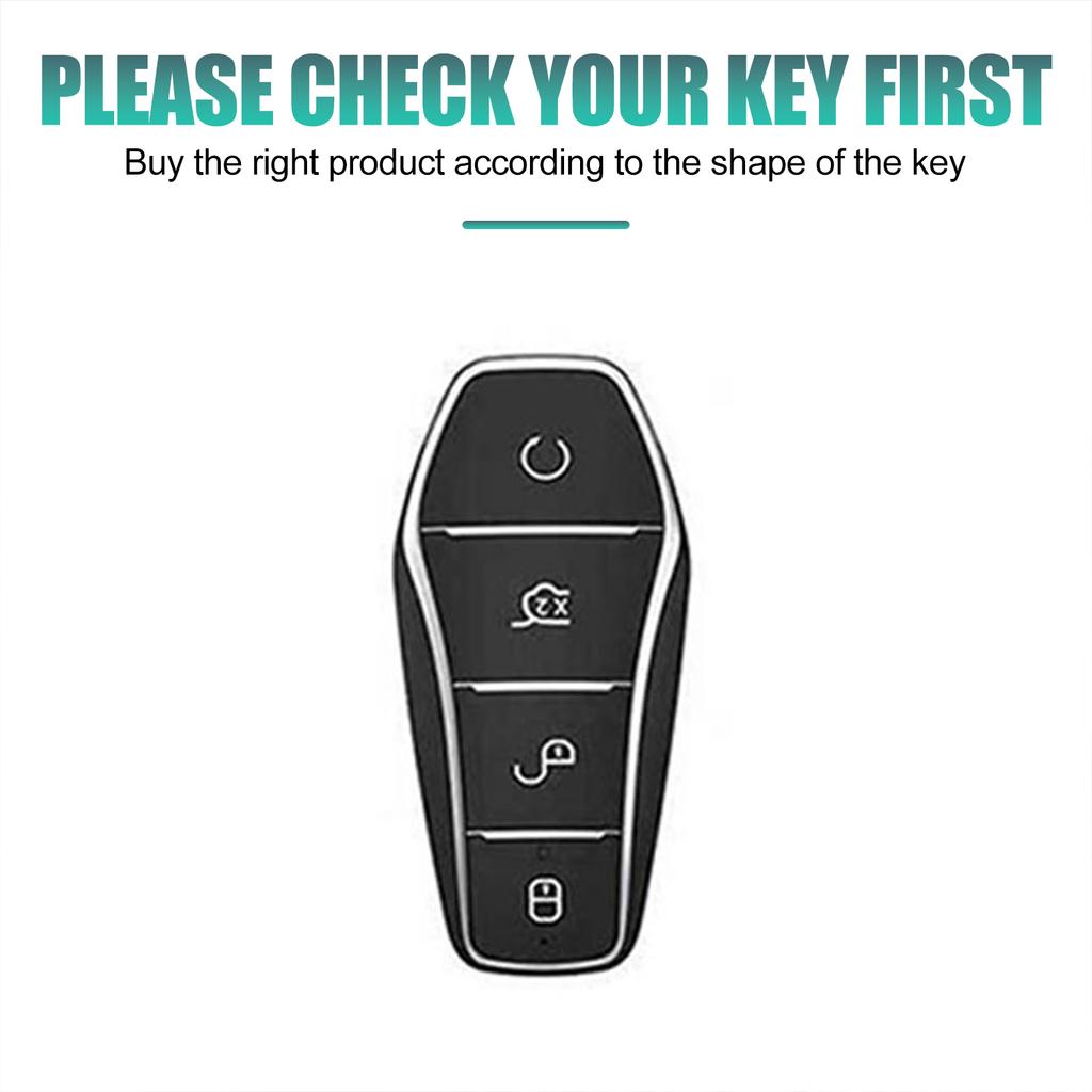 Zinc Alloy Car Key Case Cover for BYD Seal U DMI Song Plus Atto 3 Han EV Dolphin Mini Sealion 7 Protection Key Cover Accessories