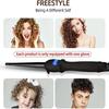 2 In 1 Hair Brush Straightener and Curler Anti-scald Hair Brush Set  Heating Curling Iron Mini Hair Straightener