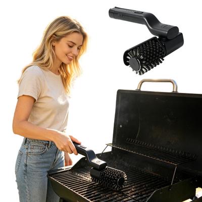 Electric Grill Brush with 7 Angles & 3 Speeds, 410 RPM Rotating BBQ Cleaner for Gas Charcoal & Ceramic Grates, Dishwasher Safe BBQ Grill Cleaning Tool