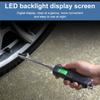 Double stainless steel probe vehicle tester, 230 PSI, tire digital pressure gauge, used for trucks and cars, with LCD flashlight