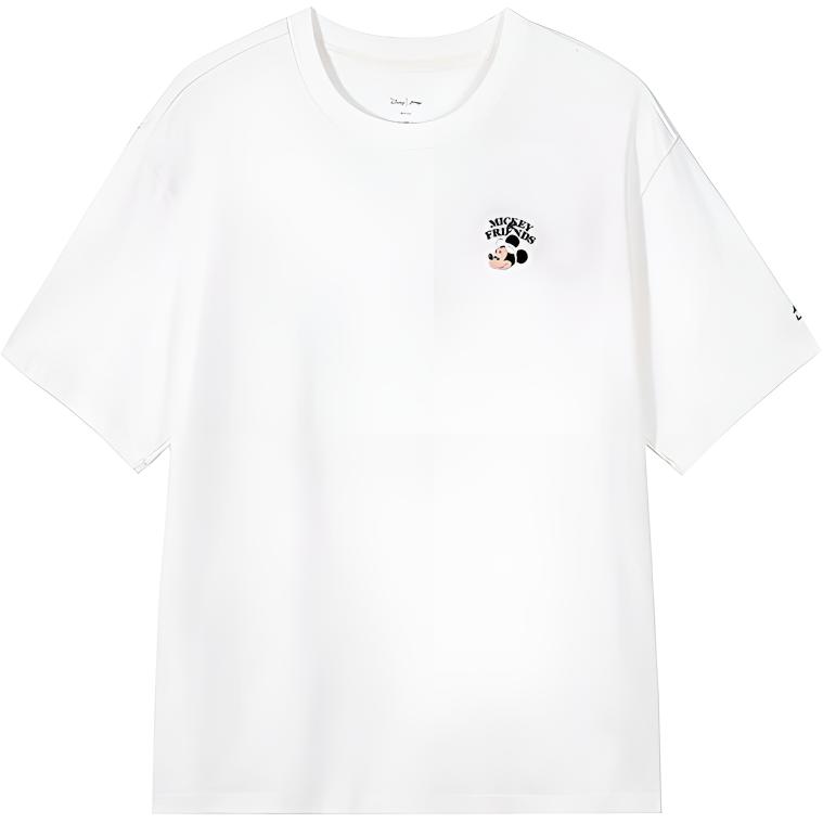 

Li-Ning Letter Print Round Neck Loose Comfortable Versatile Short Sleeve T-Shirt Women Tops AHSVA30-1 XL