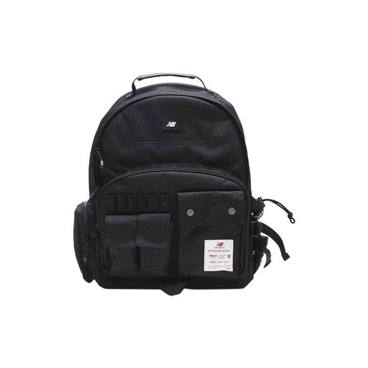 

New Balance Autumn And Winter Multifunctional Large Capacity Zipper Closure Fabric Backpack Unisex Backpack Black GCA41113-BK Black