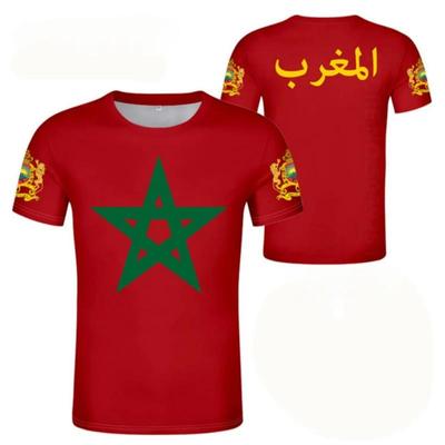 Pop 3D MA Morocco Flag Graphic T Shirt for Men Football Sports T-shirt Fashion Streetwear Unisex Club Team Wholesale Jersey Tops
