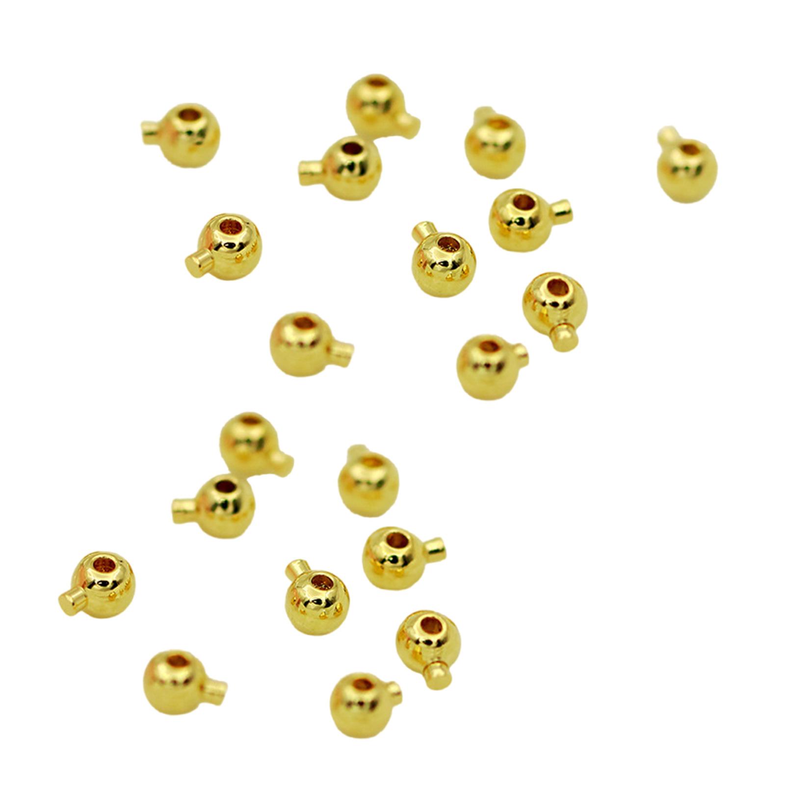 

20 шт. Круглая застежка для ожерелий и браслетов, многофункциональная позиционная бусина, металлические разделительные бусины, фурнитура для ювелирных изделий