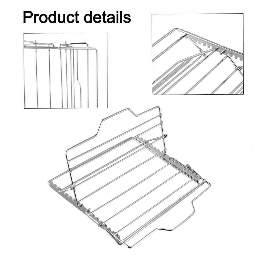 Adjustable Height For Roasting Rack for Oven or Grill Use Easy To Maintain
