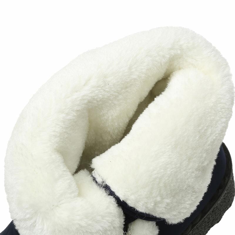 fashion New Women's Waterpoof Snow Boots Winter 2024 Thick Plush Warm Ankle Boots for Women Plus Size Non Slip Cotton Padded Shoes Woman