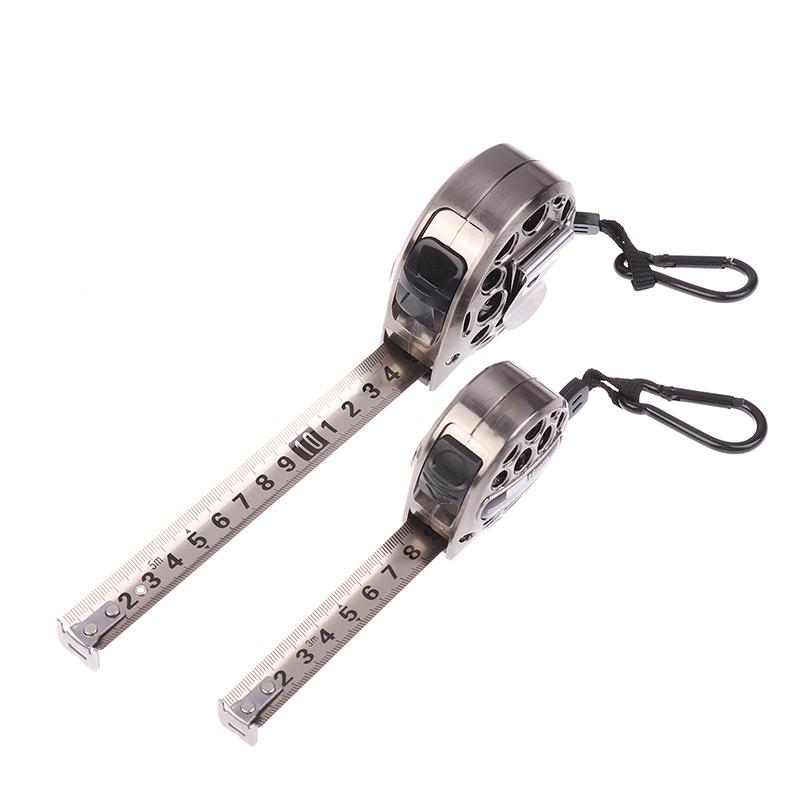 3/5/7.5M Metric Tape Measure Stainless Steel Anti-Corrosion Retractable Metric Ruler Hollow Design Woodworking Measuring Tool