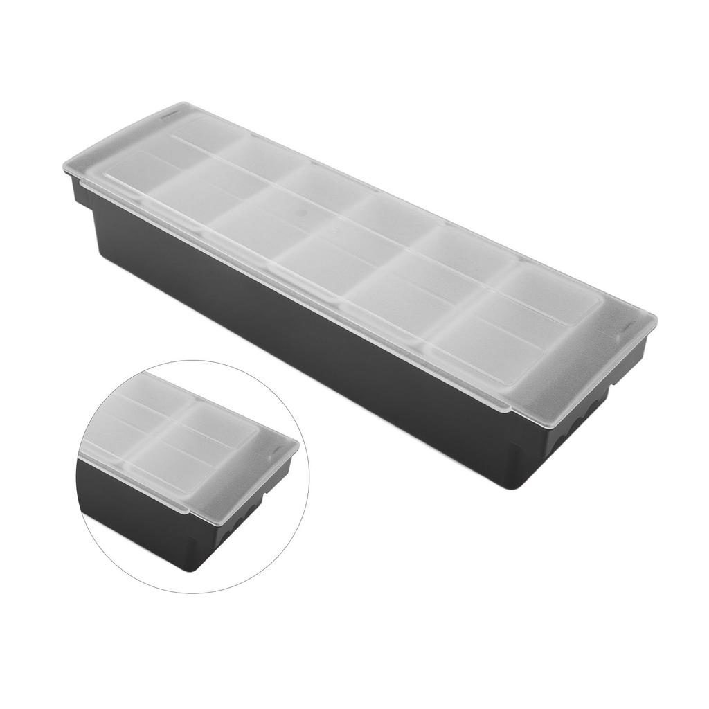 Condiment Caddy Durable Plastic Transparent Lid Detachable Design Multifunction Bar Fruit Caddy for