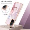 For Xiaomi Redmi Note 12S 4G TPU Case with IMD Marble Pattern Electroplated Back Cover