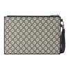 Gucci Monogram Logo Interlocking Double G Canvas And Leather Clutch Men clutch Blue Ebony 672953-K9GSN-4075