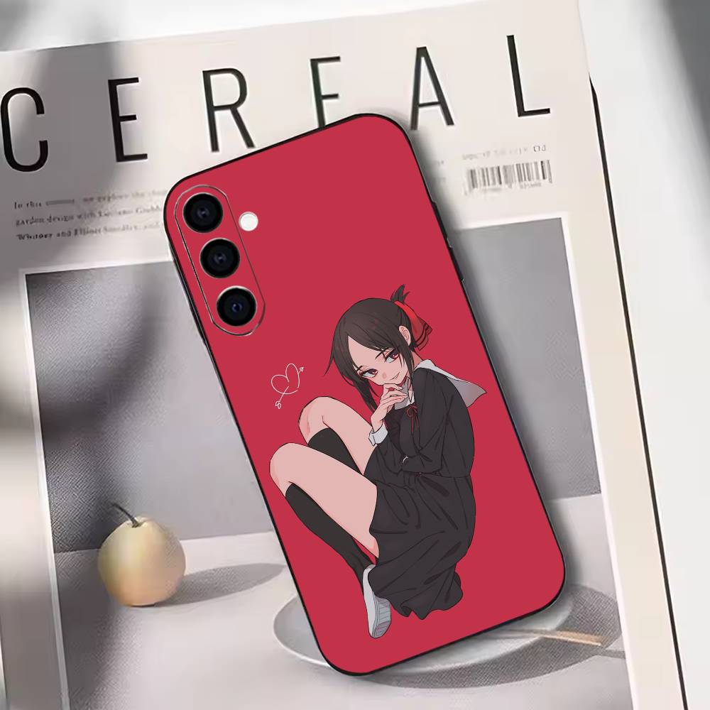 

Kaguya Shinomiya Phone Case For Samsung Galaxy A73,A72,A71,A70,A53,A52,A51,Others Soft Black Cover Samsung a41