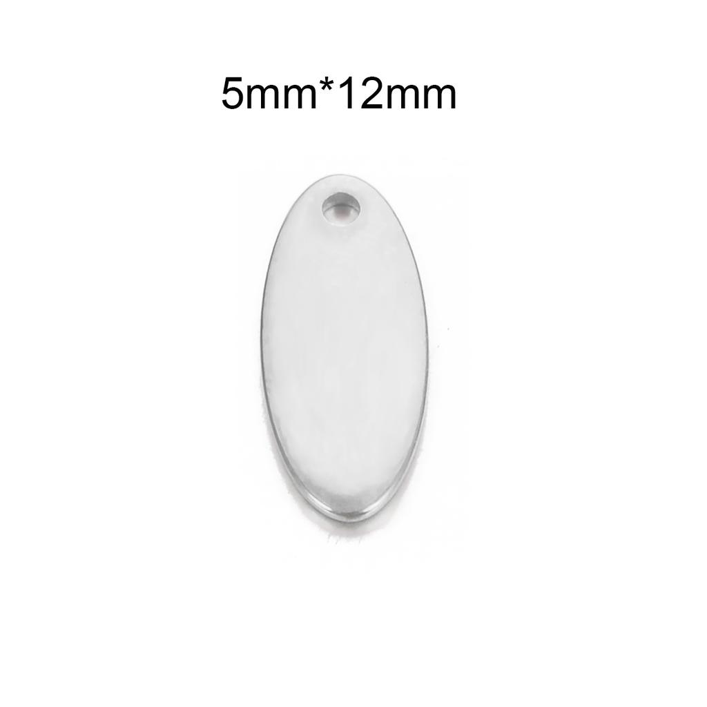 20 Stück/Los Edelstahl Herz Quadratische Form Kleine Leere Anhänger Charms für DIY Schmuckherstellung Personalisierte Namenslogo Scheibe 3 Farben