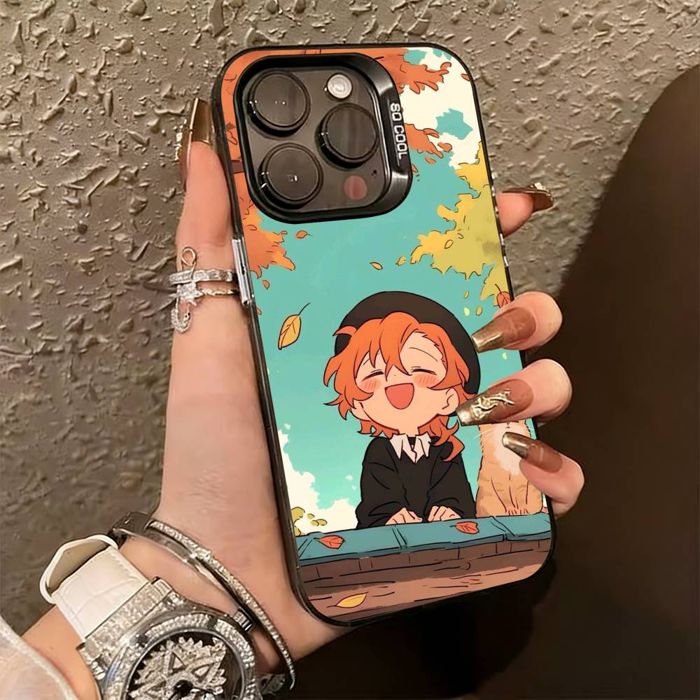 BSD D-Dazai Osamu   Phone Case For iPhone 17,16,15,14,13,12,11 Plus,Pro Max,XS,Colorful Silver Phone case Funda Cover