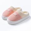 New Cotton Slippers for Home Warmth, Thick-soled Fleece Shoes for Women
