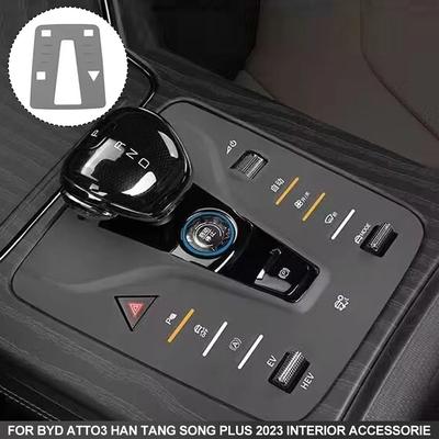 Pro BYD Atto3 Han Tang Song Plus 2024 Tlačítko na panelu centrálního ovládání Nálepka Klíč Ochranná podložka Příslušenství pro interiér Konzole Ozdobný prvek