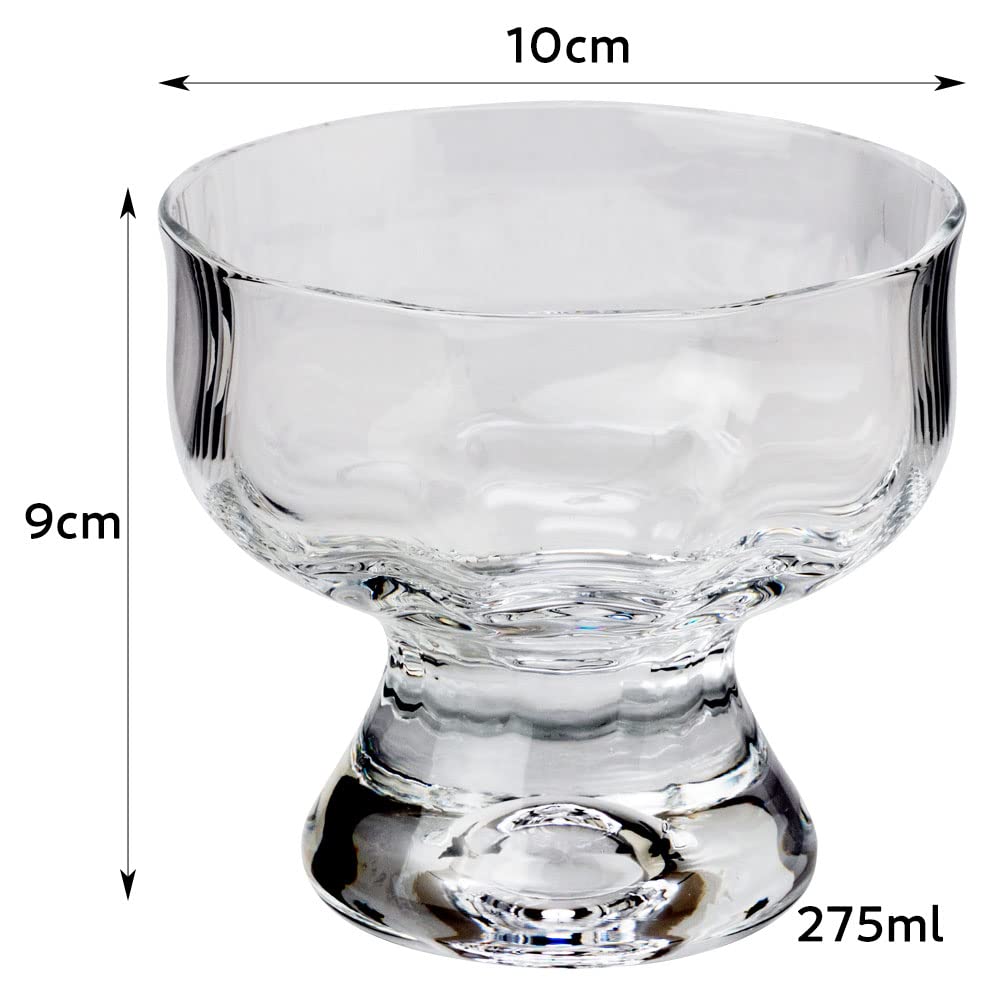 BYRON Sundae Clear Mole (MO-1024CM) Showa Modern Coffee. A Nostalgic Reproduction of a Cute, Retro Cafe Glass from the Days of Retro Sundae.