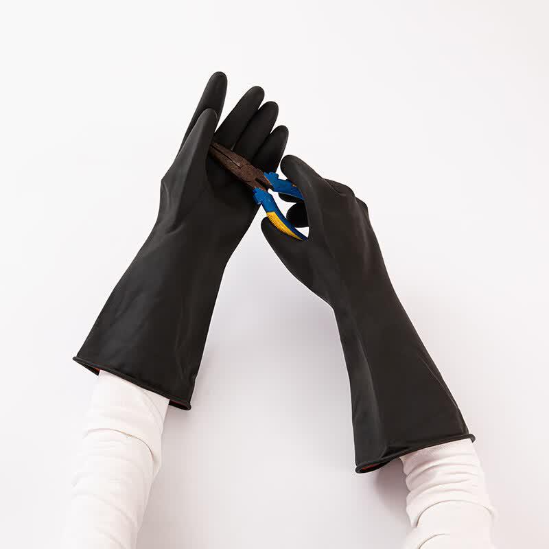 QINGXI Industrielle Säure-Lauge-Beständige Verdickte Gummihandschuhe