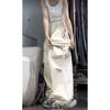 American Retro Hot Girl Cargo Pants, Women Loose Hip Hop Streetwear Trousers, Trendy Wide Leg Casual Dance Long Pants