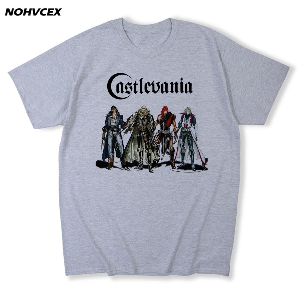 Castlevania Short Sleeve Graphic Tee Fun 100 Cotton Male T Shirt