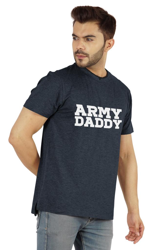 Inkmeso Men  s Tshirt For Military Pride Dad Graphic Quote   Army Daddy   Tee Cotton Jersey