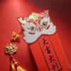 2025 Year of the Dragon New Year Fan Shape Red Envelopes Folding Red Envelope Best Wish Lucky Money Pockets Gifts