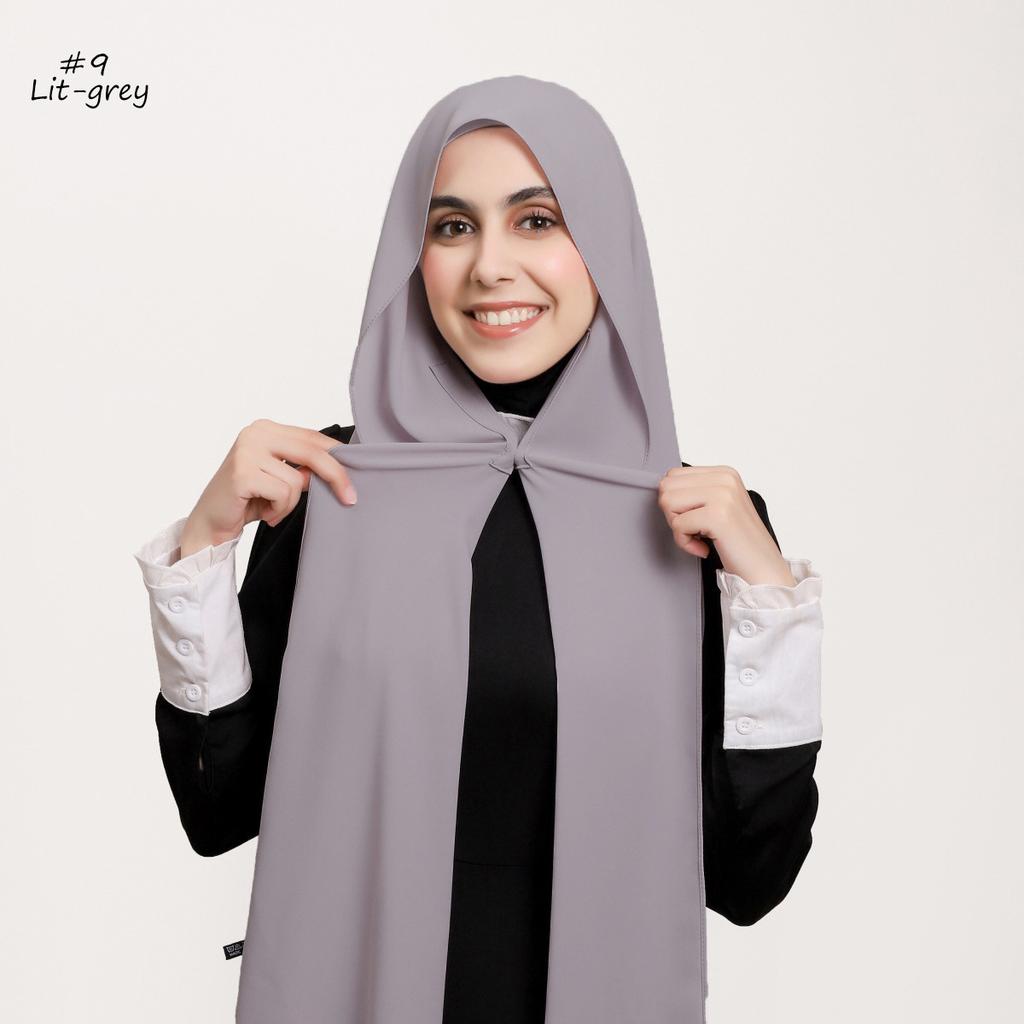 Premium Instant Medina Chiffon Hijab With Bulit-In Magnets Easy To Wear Scarf Shawl Headwrap With Undercap For Muslim Women