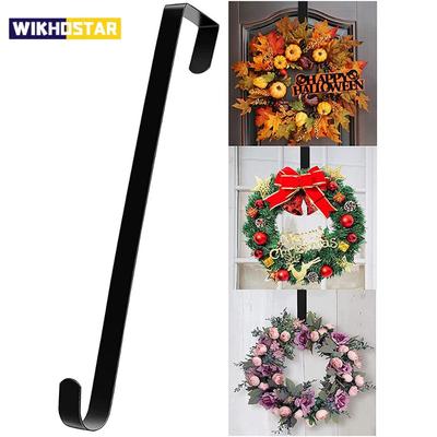 Osterdekoration Kranzaufhänger für Haustür Weihnachten Halloween Metall Über der Tür Einzelhaken Ornament Kranz Türhänger
