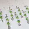 Handcrafted Beaded Four Leaf Clover Phone Charm Fashion Keychain Bag Hanging Accessory for Good Luck and Happiness