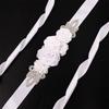 5 Flowers Women's Beaded Flower Belt Creative Bridal Rhinestone Belt  Prom Dress