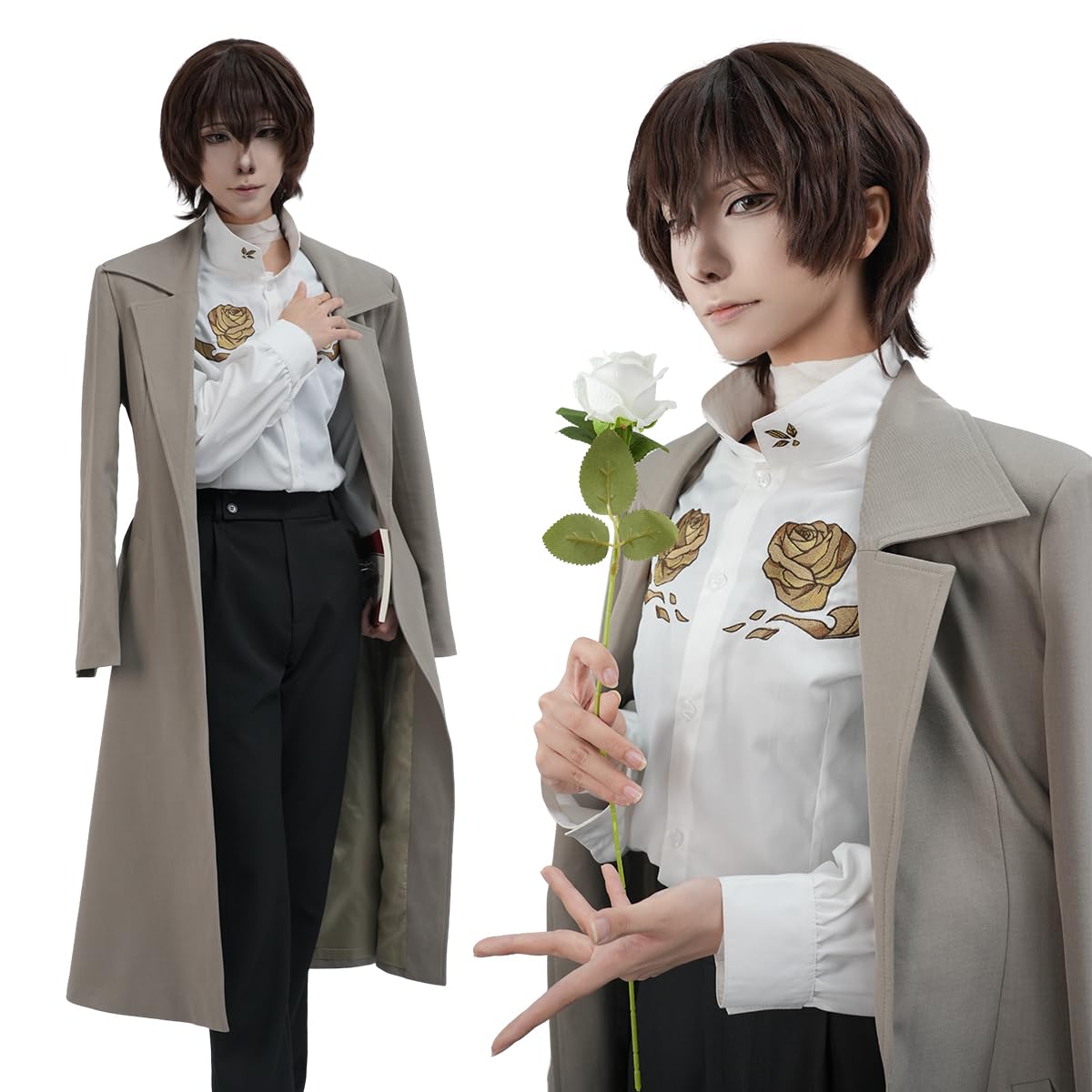 

Bungo Dog Dazai Osamu 10th Anniversary Uniform Anime Halloween School Cultural Size S [HOLOUN] Costume, Costume, Festival, Festival, Man yū