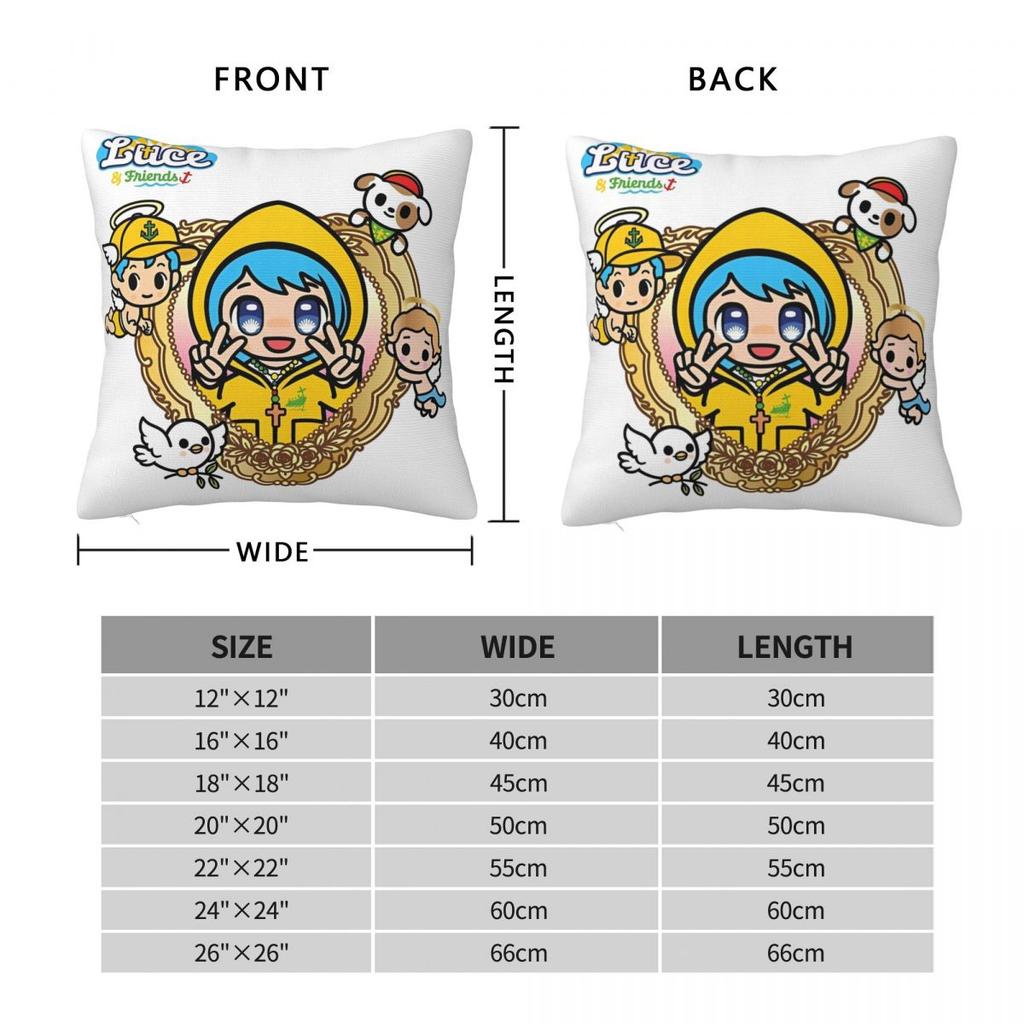 Luce Vatikan Maskottchen Kissenbezug Polyester Kissenhülle Katholische Kirche Dekokissenhülle Bett Drop Shipping 45*45cm