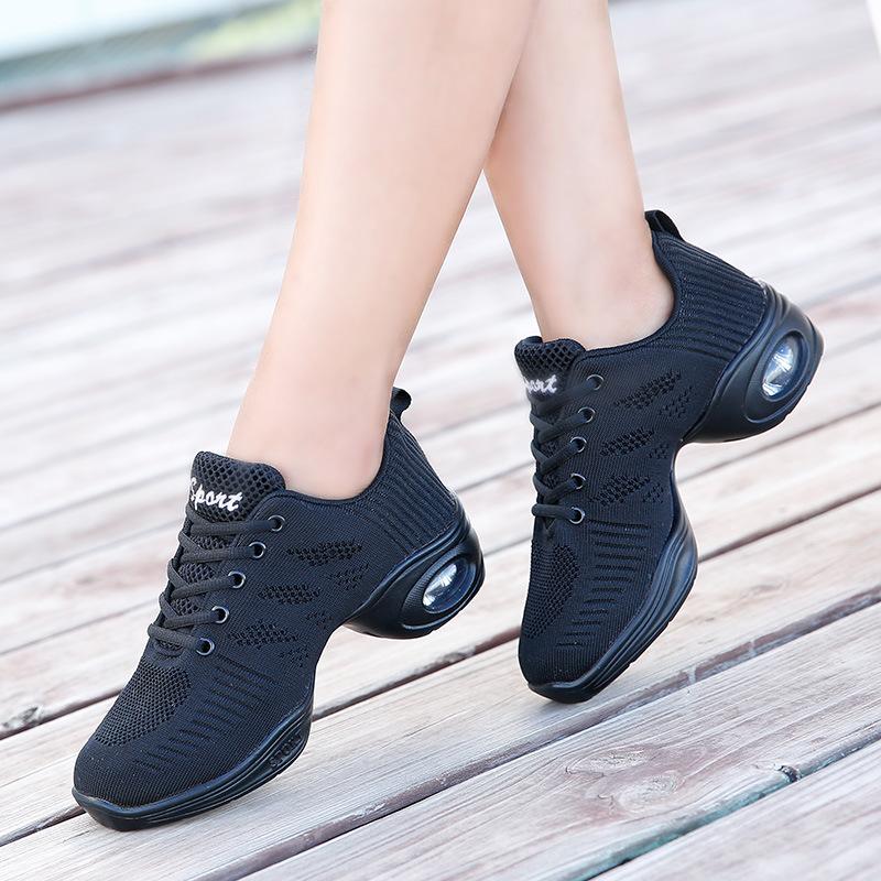 Danssneakers för kvinnor Jazzdansskor för kvinna Nät Modern Danssko Damer Kvinnlig Sport Funktionella Dansskor