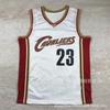Mens Womens Basketball Jersey LeBron James Style 23 Heat Pressed Retro Sport Tank Top Cotton Blend