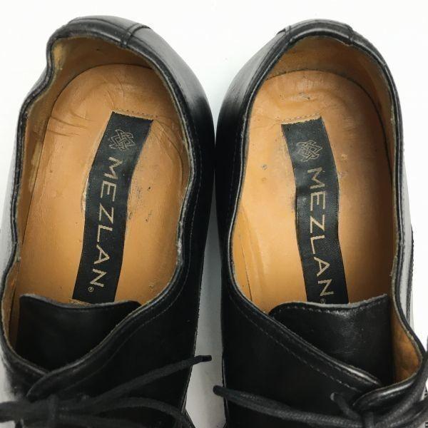 MEZLAN Made In Spain Straight Tip Business Shoes Black Size 7M 25.0 Men's(USED)