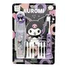 Genuine Children's Hapika Electric Toothbrush Set, Kuromi, Sanrio Design, Includes 6 Replacement Brushes, and a Convenient Hard Case (Registered Trade