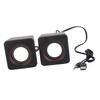 Mini Cube USB Stereo 3.5mm Jack Wired Speaker For Desktop Laptop PC Computer(Double Track)