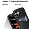 For iPhone 17 Case Card Slot Slim-Fit PU + TPU Mobile Cover