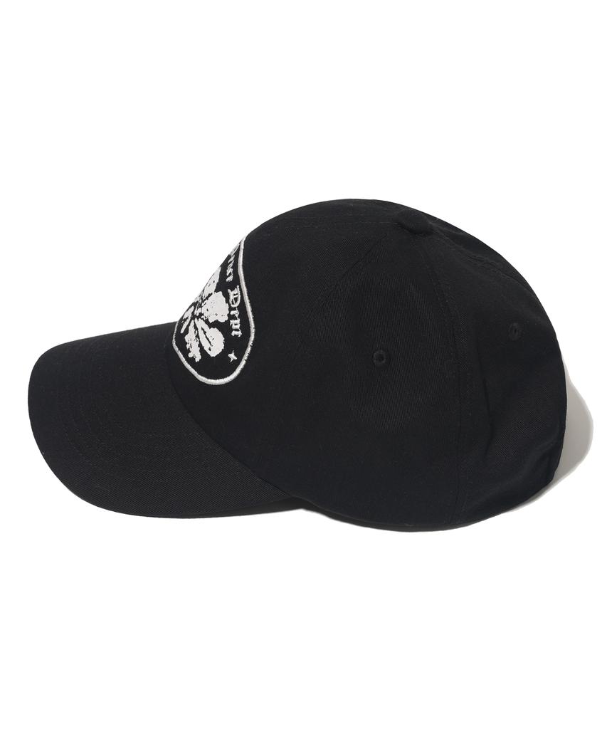 PHYSICAL DEPARTMENT Flower Applique Ball Cap_Black