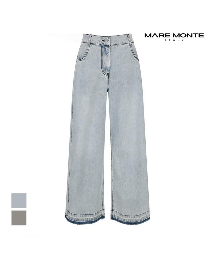 MAREMONTE Washed Hem Wide Denim Pants_M245Mdn36P0