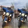 NEW-LED Fairing Grille Turn Signal Lights For  Touring Street Electra Glide Tri Glide FLHTK FLHTCU FLHTKSE Motorcycles