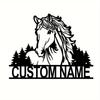 Metal Wall Art Custom Name Sign Personalized Home Decor Vintage Farmhouse Plaque