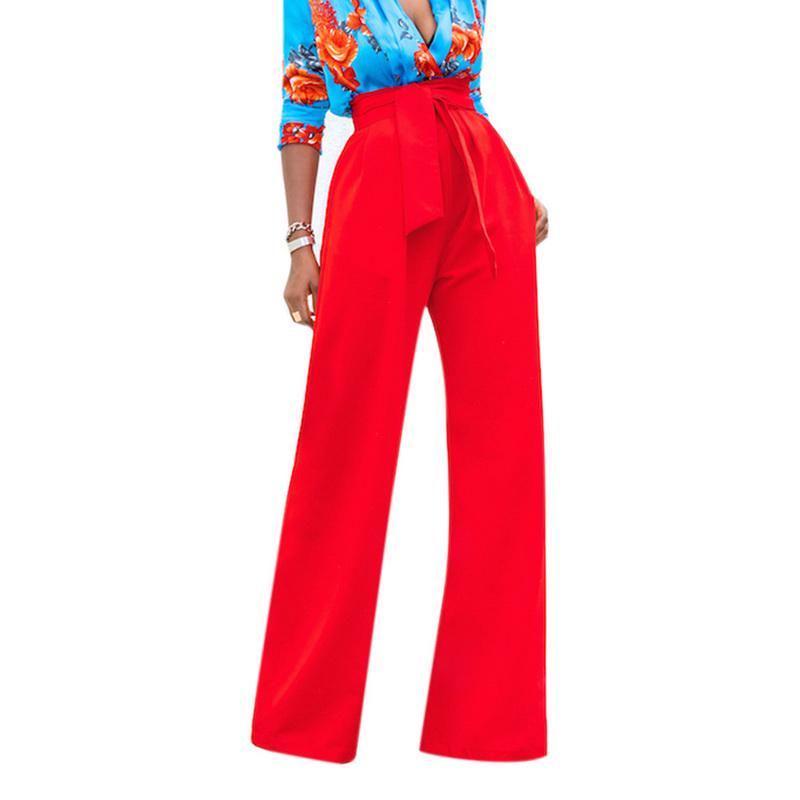 Elegant Womens Casual Soft Flare Pants With High Waist And Comfortable Drawstring