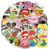 50 Small Ears Pineapple Sticker Suitcase Water Cup Computer Sticker Cartoon Sticker Tape Carry