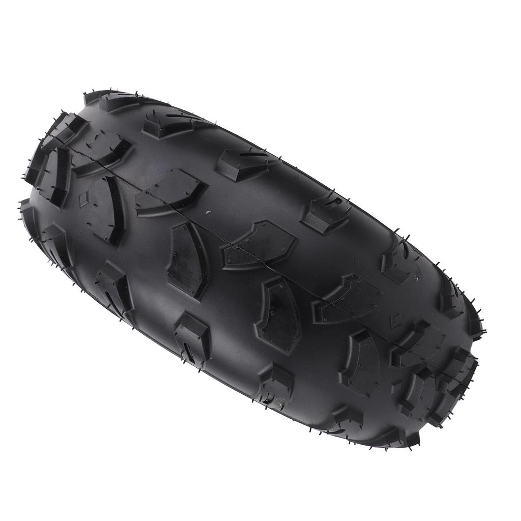 8in Rubber Vacuum Tire 17X7.00 8 17 7 8 Aluminum Alloy Rim Non Slip Textured Wheel Replacement for ATV Quad Off Road Go