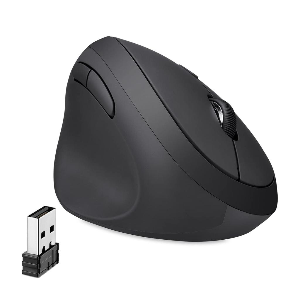 Perix Ergonomic Mouse Wireless Small Quiet Design Rubber Processed Ergonomics for Users Guaranteed PERIMICE-719L Left-handed [Genuine Product]
