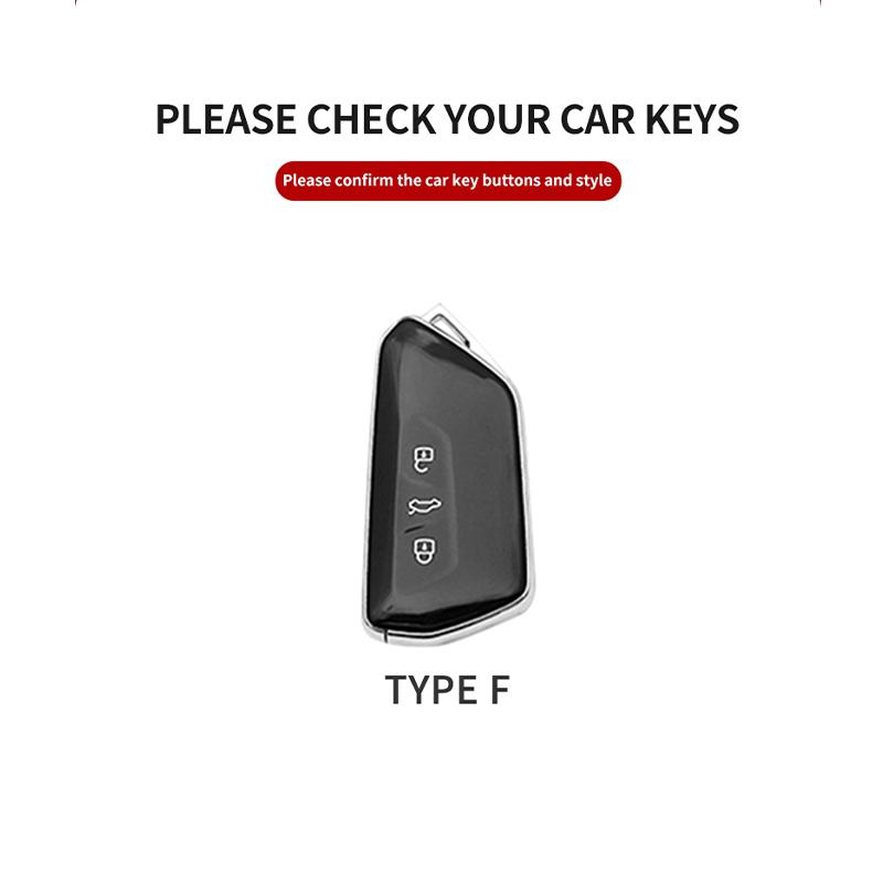 For VW Volkswagen ID.3 ID.4 CROZZ PASSAT Sagitar Tiguan L Teramont Golf GTI lamando Tavendor TALAGON Leather Car Key Case Cover