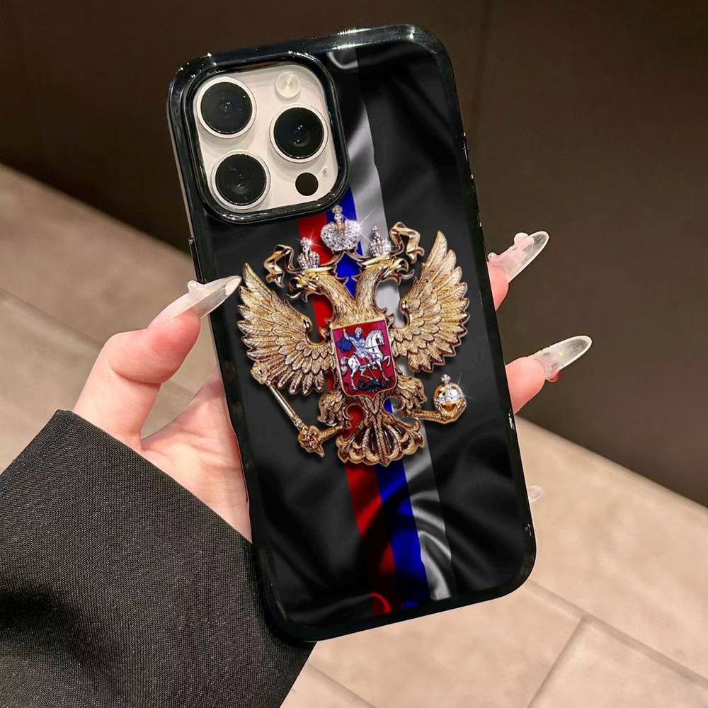 

Popular Flag Of Russia For IPhone 17 16 15 14 13 Pro 12 11 Pro Max Hard PC+TPU Phone Cases Back Cover iPhone 12 pro