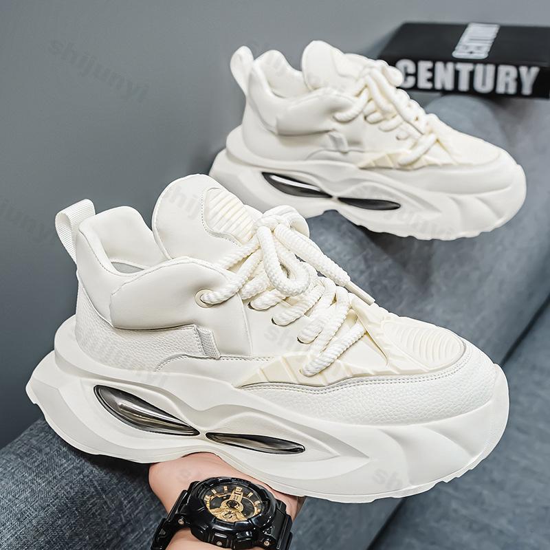 Men's Shoes Lace-up Sneakers 2025 Fashion Men Platform Casual Shoes Outdoor Comfortable Soft Soled Running Shoes Tênis Masculino