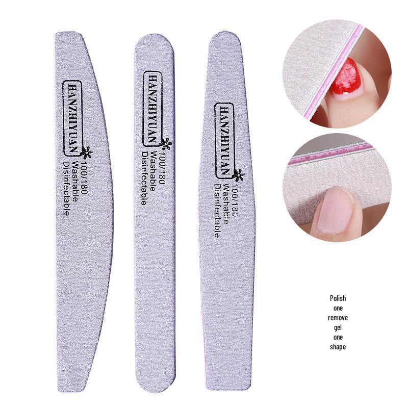 Nail File & Buffer Set: Double-Sided Sanding Sticks & Polishing Tools for Shaping & Removing Polish