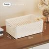 Plastic Clothing Storage Basket Stackable Snack Storage Basket  Home Organization